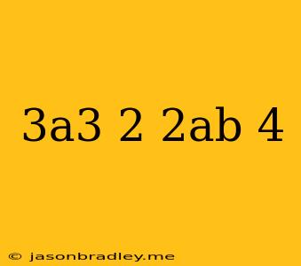 (-3a^3)^2(2ab)^4