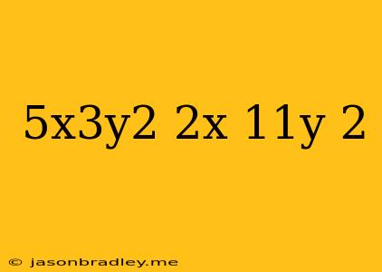 (-5x^3y^2)(-2x^-11y^-2)