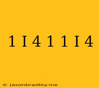 (1+i)^4(1+1/i)^4