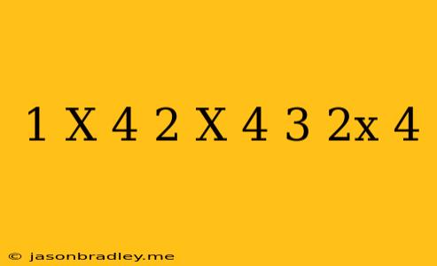 (1-x)^4+(2-x)^4=(3-2x)^4