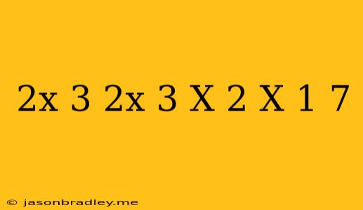 (2x-3)(2x+3)-(x-2)(x+1)=7