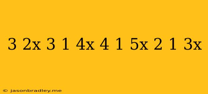 (3-2x)+3(1-4x)-4(1-5x)=2(1-3x)