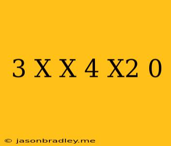 (3-x)(x+4)+x^2=0