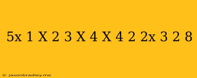 (5x-1)(x+2)+3(x-4)(x+4)=2(2x+3)^2-8