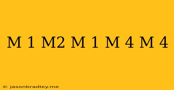 (m – 1)(m2 + M + 1)(m + 4)(m – 4)