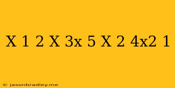 (x+1)(2-x)-(3x+5)(x+2)=-4x^2+1