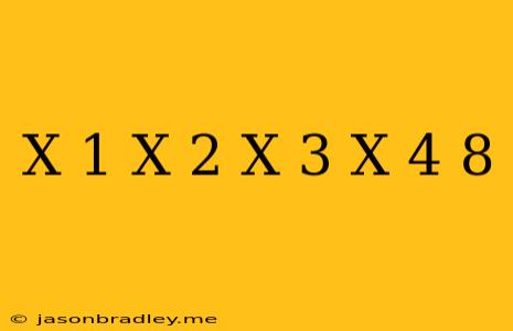 (x+1)(x+2)(x+3)(x+4)-8