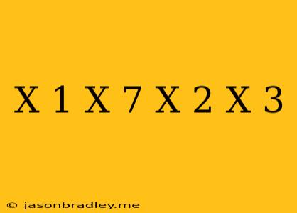 (x+1)(x+7)-(x+2)(x+3)