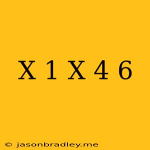 (x+1)(x-4)=6