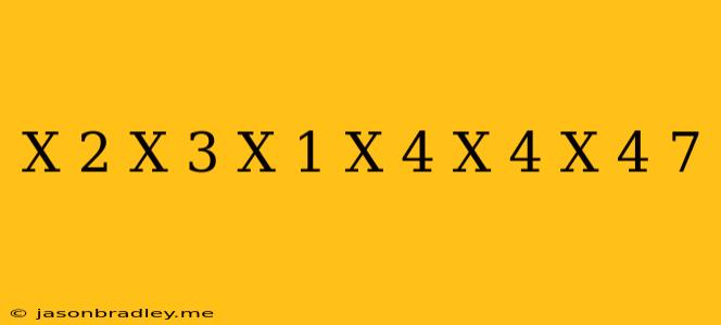 (x+2)(x+3)(x-1)=(x+4)(x+4)(x-4)+7