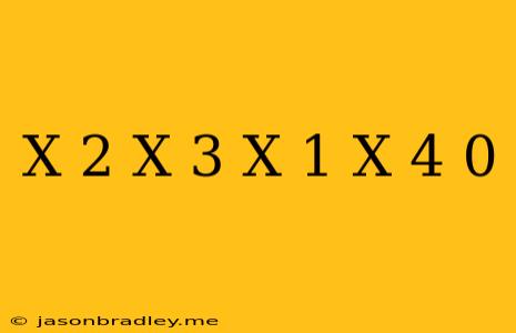 (x+2)(x+3)-(x-1)(x+4)=0