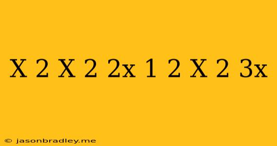 (x+2)(x-2)-(2x+1)^2=x(2-3x)