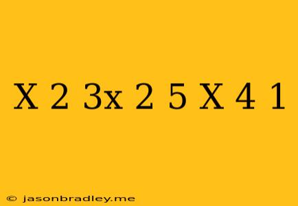 (x+2)-(3x+2)=5(x+4)+1