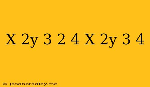 (x+2y-3)^2-4(x+2y-3)+4