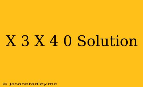 (x+3)(x+4)=0 Solution