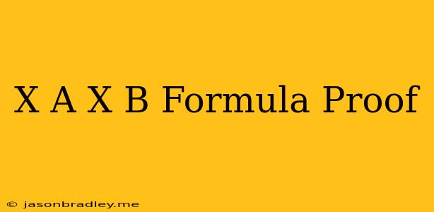 (x+a)(x+b) Formula Proof