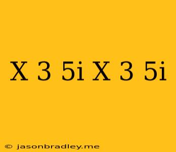 (x-3-5i)(x-3+5i)