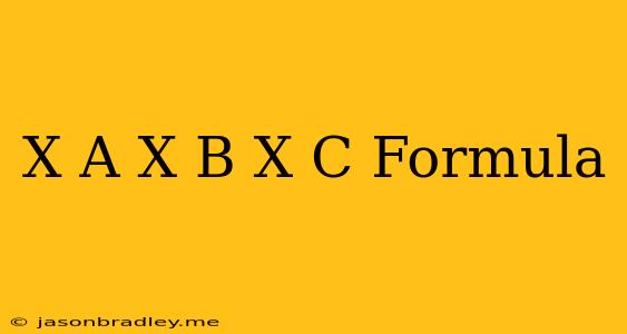 (x-a)(x-b)(x-c) Formula