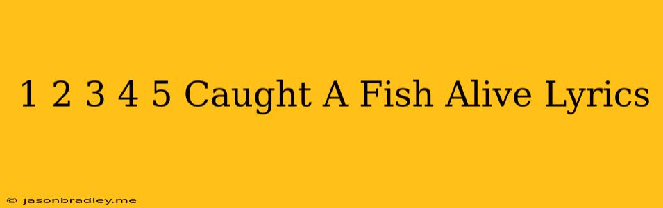 1 2 3 4 5 Caught A Fish Alive Lyrics