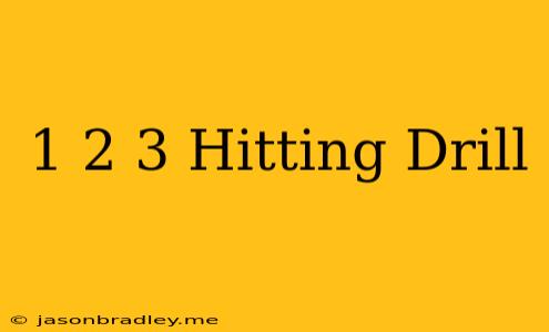 1 2 3 Hitting Drill