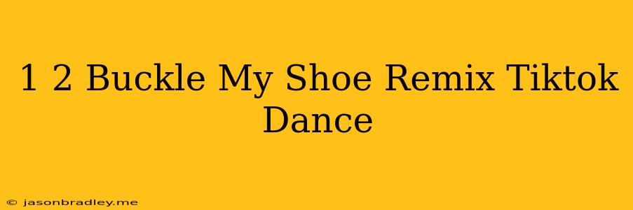 1 2 Buckle My Shoe Remix Tiktok Dance