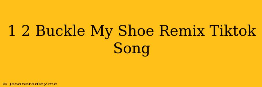 1 2 Buckle My Shoe Remix Tiktok Song