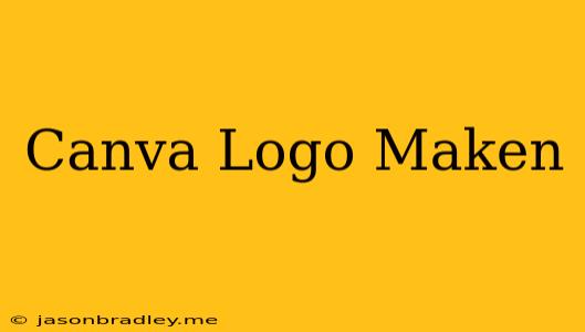 Canva Logo Maken